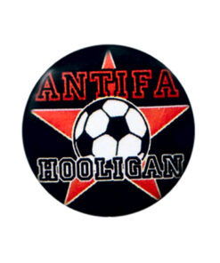 Antifa Hooligan Fußball Button