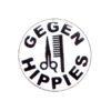 Gegen Hippies Schere Button