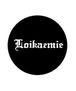 Loikaemie - Schriftzug Button