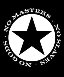 No masters - no slaves - no gods Aufnäher