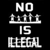 No human is illegal Aufnäher