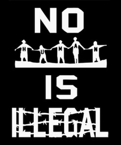 No human is illegal Aufnäher