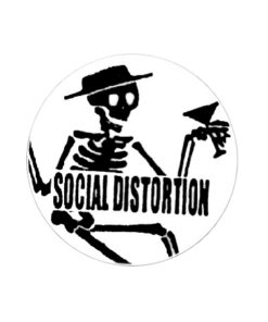 Social Distortion Skelett Button