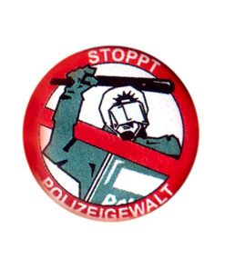 Stoppt Polizeigewalt Button