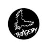 Tragedy crow Button