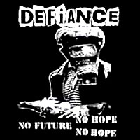 Defiance - No future no hope Rückenaufnäher