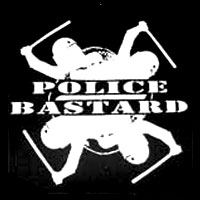 Police Bastard Rückenaufnäher