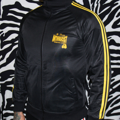 Antifascist Fighting Club Trainingsjacke, gelbes Logo - Image 3