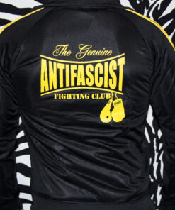 Alternative view of Antifascist Fighting Club Trainingsjacke, gelbes Logo
