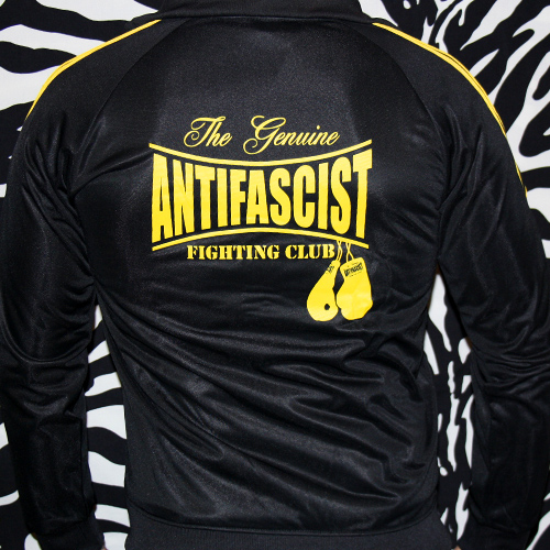 Antifascist Fighting Club Trainingsjacke, gelbes Logo - Image 2