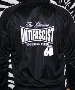 Alternative view of Antifascist Fighting Club Trainingsjacke, weißes Logo