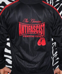 Alternative view of Antifascist Fighting Club Trainingsjacke, rotes Logo
