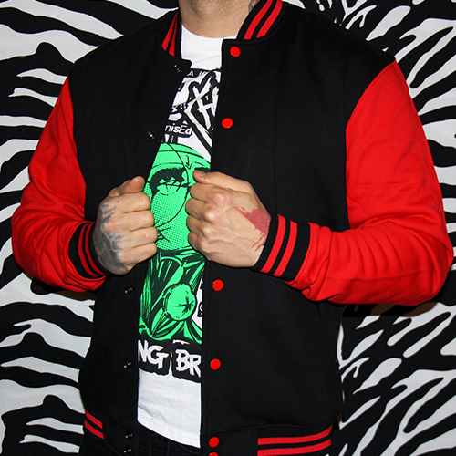 Urban Classics College Sweatjacket black/red - Image 2