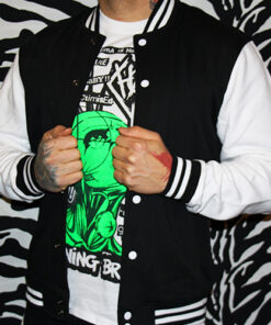 Alternative view of Urban Classics College-Sweatjacket schwarz/weiß