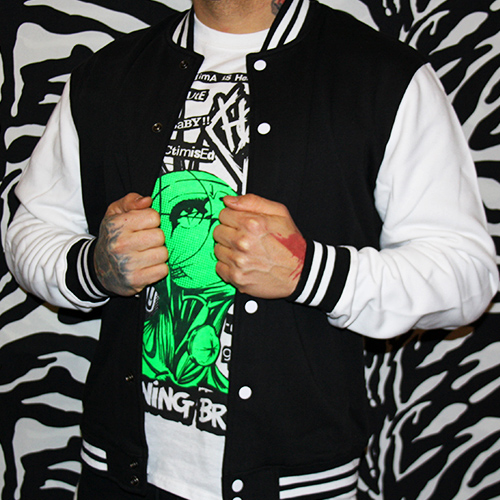 Urban Classics College Sweatjacket black/white - Image 2