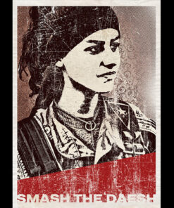 Smash the daesh // Anti-IS A1-Poster (gefaltet)