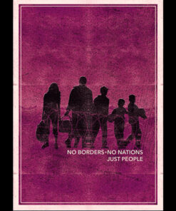 No borders - no nations - just people A1-Poster (gefaltet)