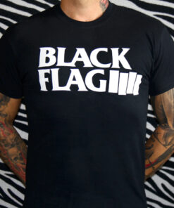 Black Flag - Logo on black T-Shirt