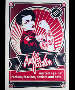 Antifa action united against... A1-Poster (gefaltet)