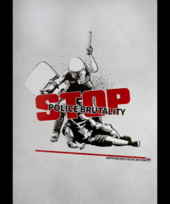 Stop police brutality A1-Poster (gefaltet)