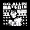 GG Allin - Hated in the nation Aufnäher