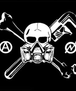 Gasmask-Skull Aufnäher