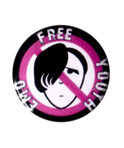 Emo free youth Scheitel Button