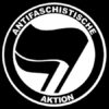 Antifa Black Logo Aufnäher