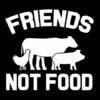 Friends not food Aufnäher