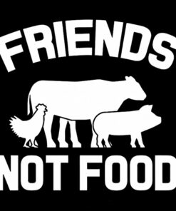 Friends not food Aufnäher