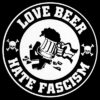 Love Beer Hate Fascism Aufnäher