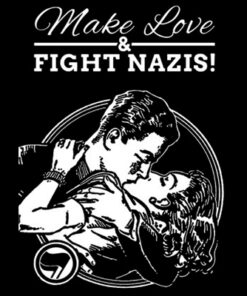 Make Love Hate Nazis Aufnäher