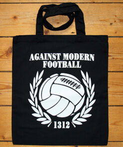 Against Modern Football Baumwolltasche