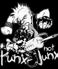 Punx not Junx (black) Aufnäher