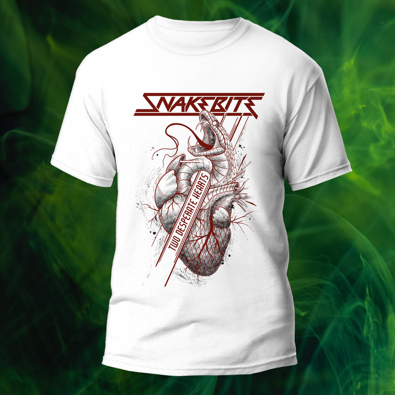 Snakebite - Two desperate hearts T-Shirt - Image 2
