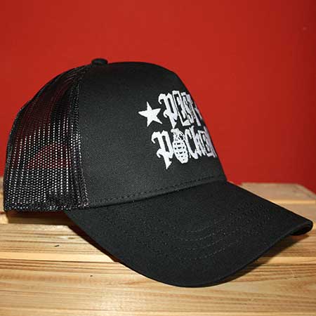Pestpocken - Logo 5-Panel Rapper Cotton Cap (black) - Image 2