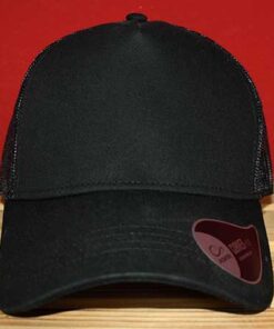 5-Panel Rapper Cotton-Cap (just black)