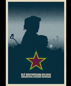 Rojava not war A1-Poster (gefaltet)