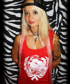 Fight like a girl red Girl-Tank-Top