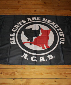 A.C.A.B. – All cats are beautiful (two cats) Flagge