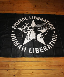 Animal-Liberation - Human.Liberation Flagge