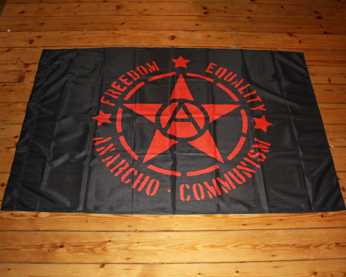 Freedom Equality-Anarcho Communism Flagge