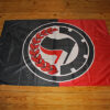 Lorbeer-Zahnrad Antifa-Logo Flagge