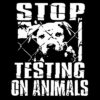 Stop testing on animals Aufnäher