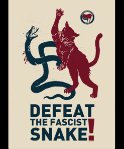 Defeat the fascist snake A2-Poster (gefaltet)