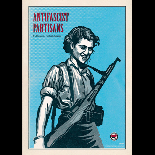 Antifascist Partisans Sara Ginaite 2 A1-Poster (gefaltet)