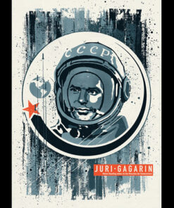 Juri Gagarin A1-Poster (gefaltet)