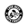 Love Beer Hate Fascism XL-Button