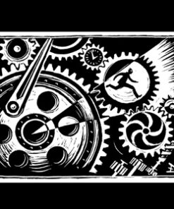 Drooker Zahnrad Aufnäher