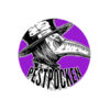 Pestpocken - Pestmask purple XL-Button